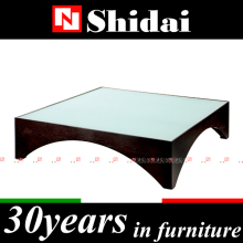 wooden coffee table / square coffee table / glass coffee table TA12