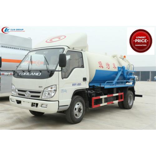 New Cheap FOTON 4000litres toilet vacuum truck