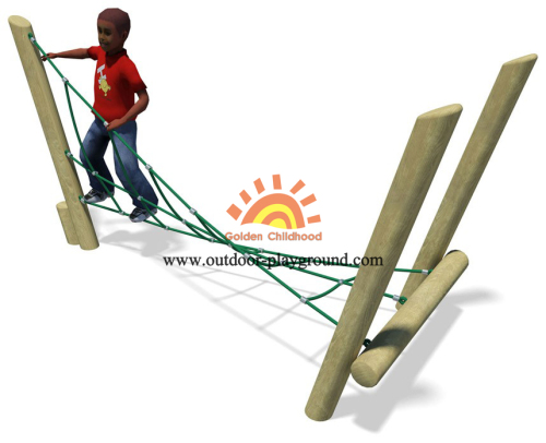 Wooden Park Activity Climbing Net