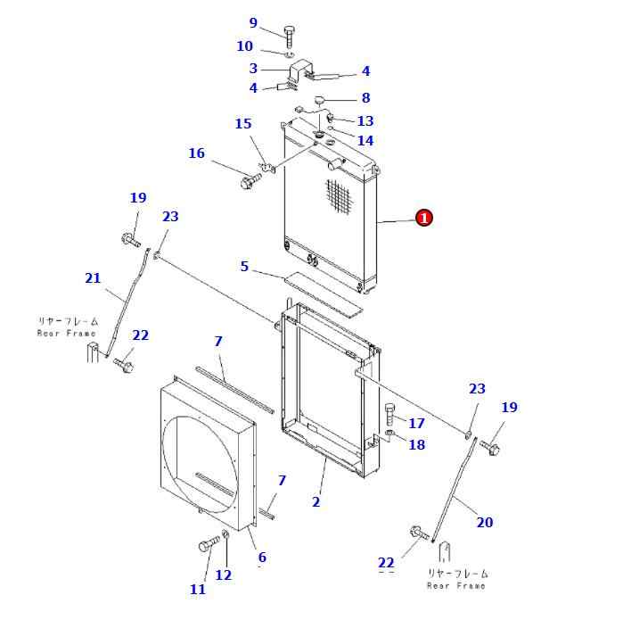 424-03-21111 ASSY مناسبة لعملية LOADER WA400-3A-S