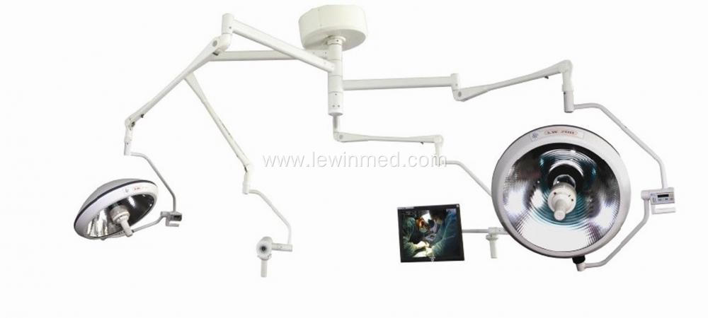 Shadowless halogen lamp with camera system