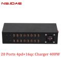 20 poorten Type-C 4PD+16qc Charger 400W