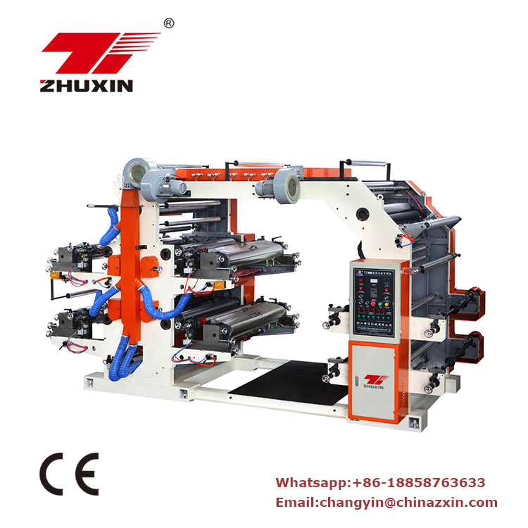 Zhuxin non woven bag 4 color flex printing machine gold supplier