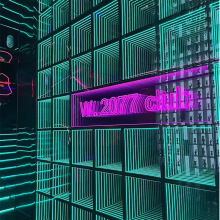 Hot Sale Magic Illusion Mirror Neon Sign RGB LED for Nightclub Bar