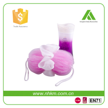 High quality nylon shower ball bath sponge shower puff