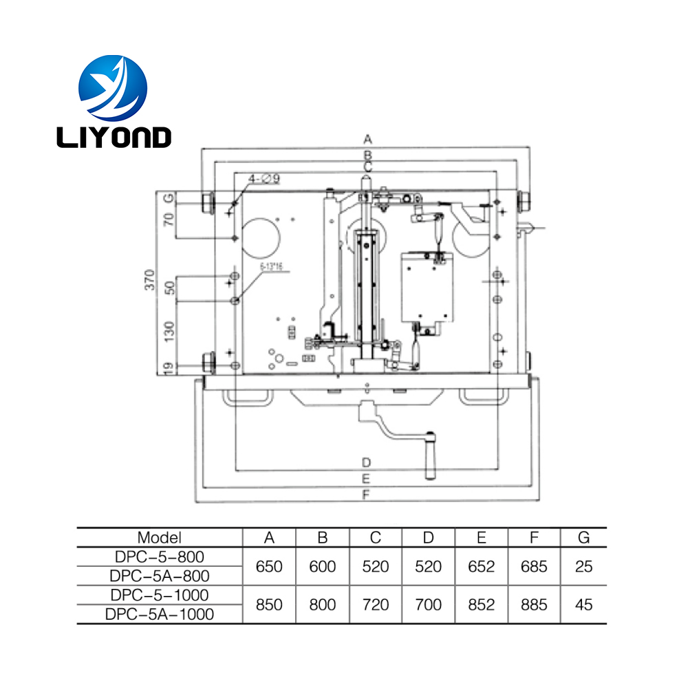 Circuit breaker auxiliary parts motor type  VCB trolley chassis truck for 1000mm switchgear