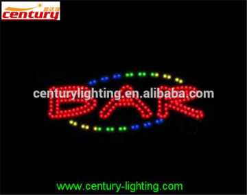 wholesale china factory price BAR animated led sign