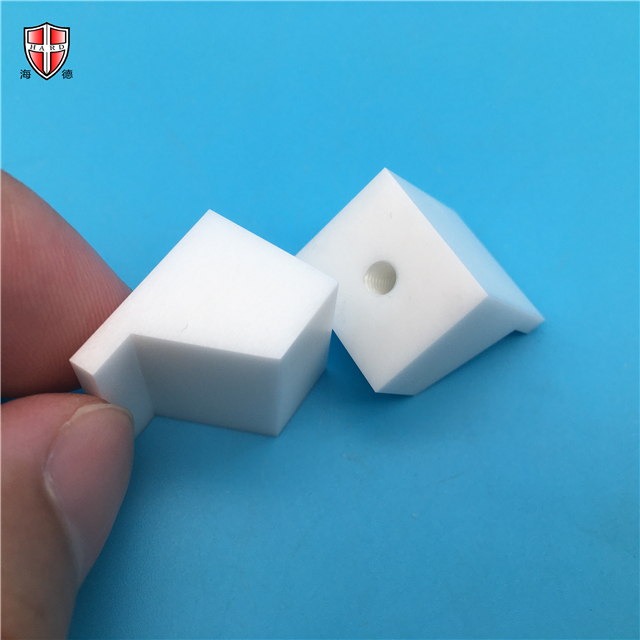 smooth polished technical solid zirconia ceramic block chunk