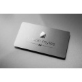 Fashion Metal Shiny Silver Plating Business Card