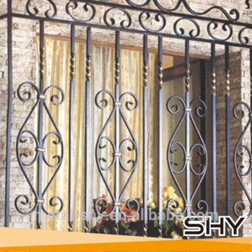 Wrought iron decorative house iron grids grilles design for balcony