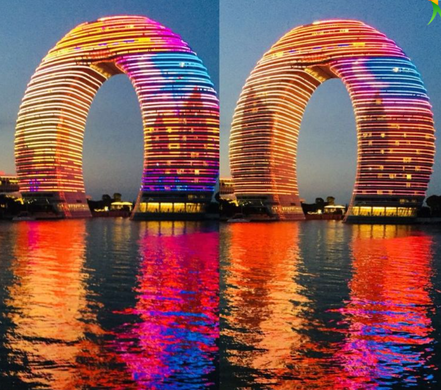 Sheraton Huzhou moon hotel night view (2)