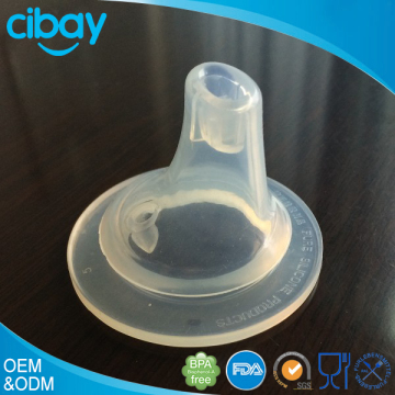 Easy to be sterilized rubber feeding bottle nipple