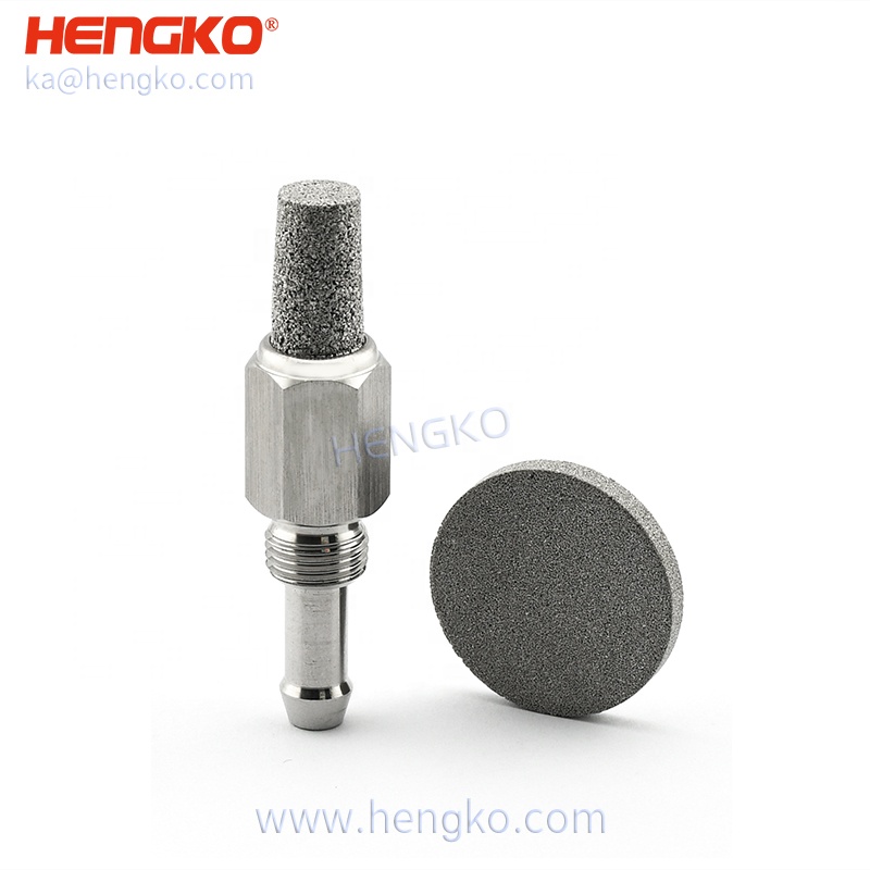 HENGKO medical grade stainless steel 316 316L bronze 0.2-100 microns hepa oxygen air filter for medical oxygen intake devices