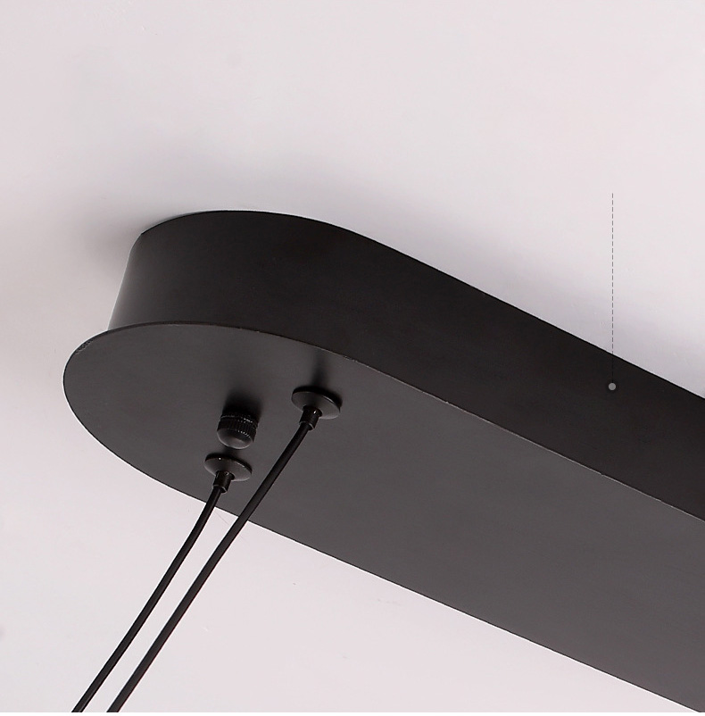 New style chandelier led pendant light creative rectangular dining table hanging lamp