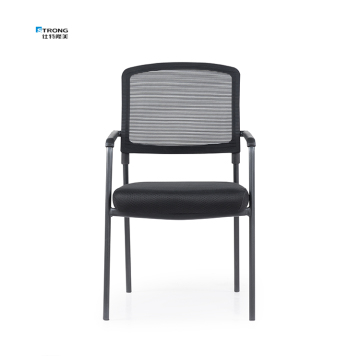 Modern Black PP Armrest Stacking Mesh Office Guest Chairs