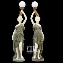 Handmade Best Quality garden marble lamp statue