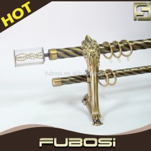 Crystal window double curtain rod/ double curtain rod bracket extenders