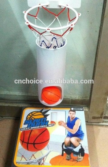 Slam dunk toilet basketball