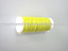 colored metallic wire on bobbin