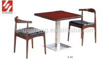 woodern commercial table and chair set