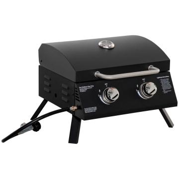 Black Portable Propane Gas Grill