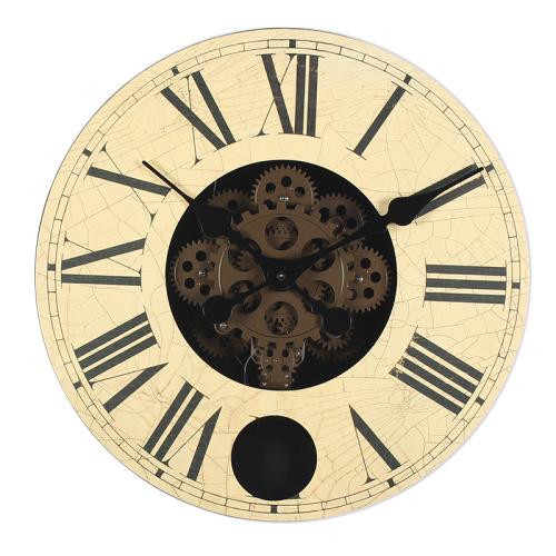 Horloge murale pendule en bois pour décoration murale