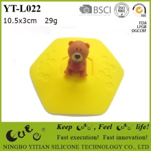 silicone mug cup lid with bear shape YT-L022