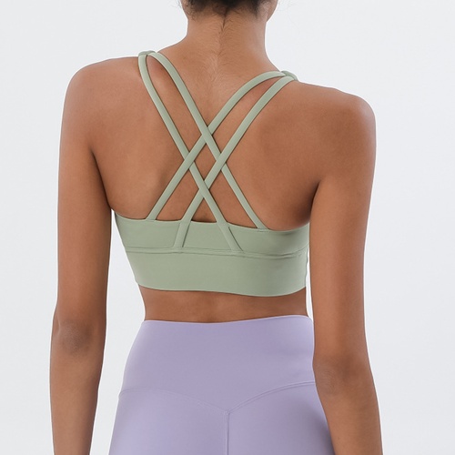 Soutien-gorge de sport de yoga pour entraînement de compression pour femmes