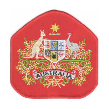 Australian Kangaroo and Emu Army Embroidery Badges