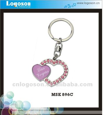 best selling heart rhinestone key chain