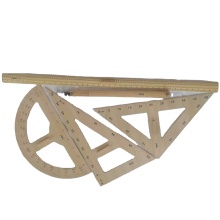 Wooden Geometry Ruler Set for School Education