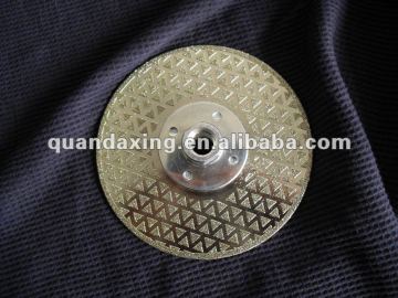 Electroplated diamond cutting wheel for marble,ceramic,glass