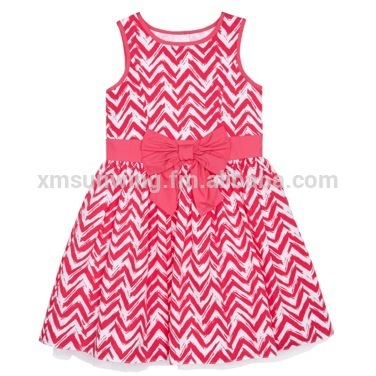 Bow belt girls dresses