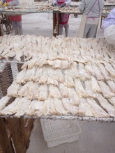 Dry salted pollock fillet