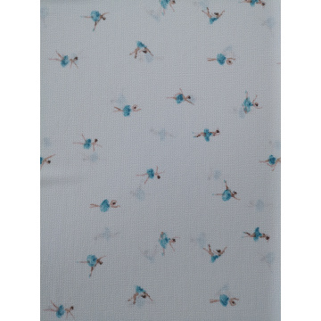 Interest Design Bubble Crepe Printing Fabric