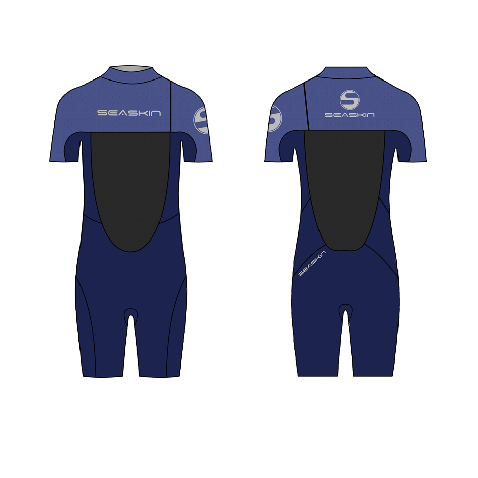 Men Men 3/2mm Zero Zip Shorty Surfing Wetsuit