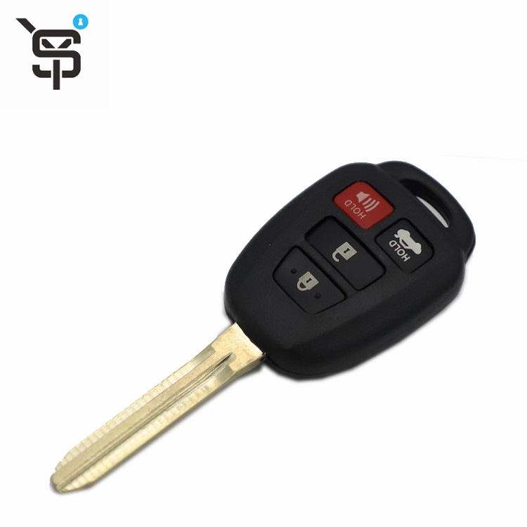 RAV4 Prius 4 button remote key For Toyota with 314 mhz G chip