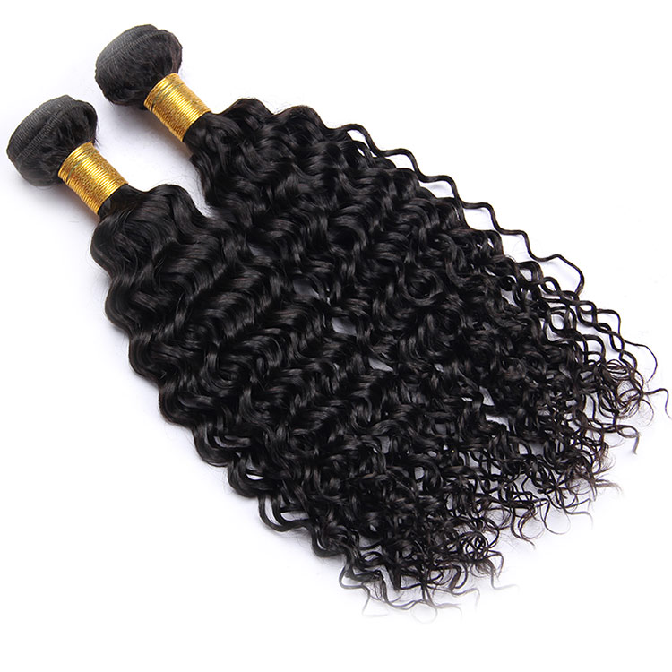 Indian virgin human hair extension loose deep water wave bundles