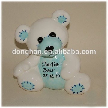 high quality cheap ceramic bear money box