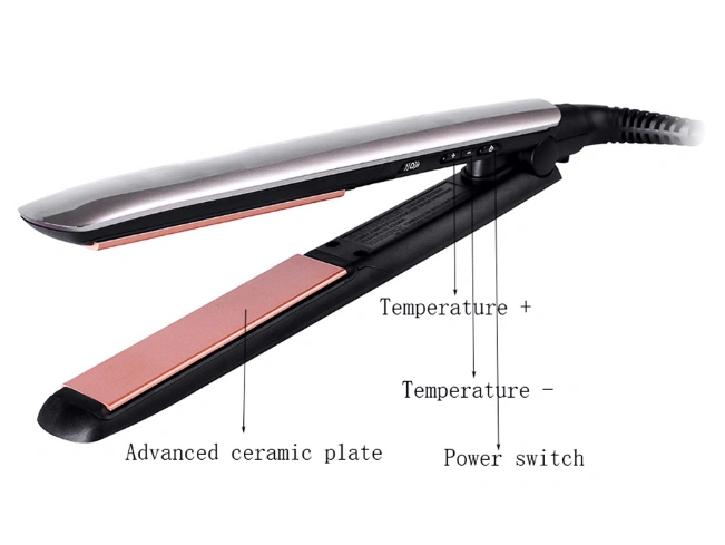 LCD Display Flat Iron Keratin Therapy Ceramic Straightening Iron Hair Straightener