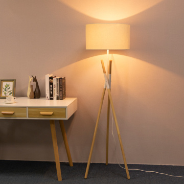 LEDER Wooden Modern Floor Lamps