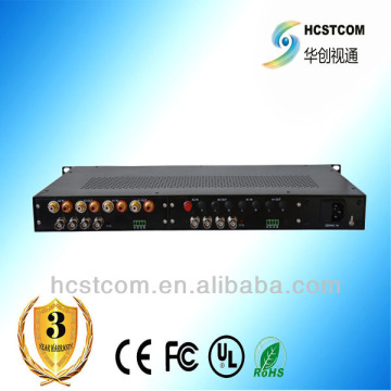 1-8ch broadcast analog audio optical transmitter and receiver