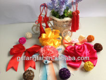 red pull bow ribbon tassel for packing