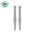 Galvanized Helical Screw Piles In Ground