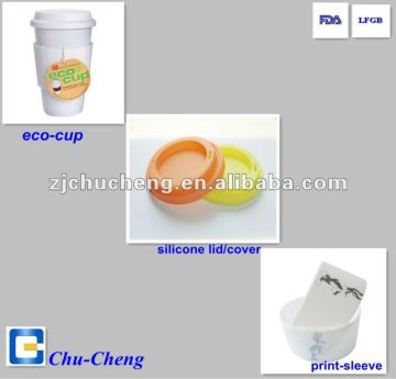 Plastic/ceramic coffee cup lid/cover