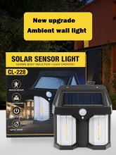 Solar Motion Sensor Induction Wall Lamp