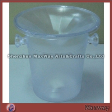 Crystal round wholesale perspex ice bucket/container