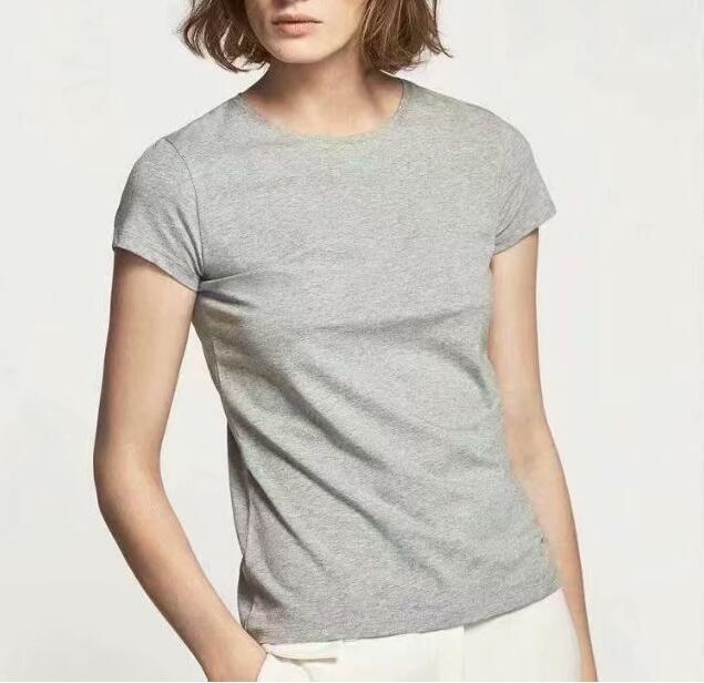 Wholesale High Quality women T-Shirt  100% cotton many colors   Custom Plain t-shirt Logo Printed Black t shirtsHot ready stock