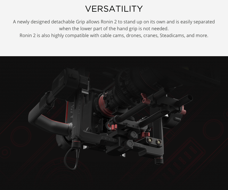 Hot Sale Original DJI Ronin 2 3 axis handheld dslr camera video gyro gimbal stabilizer for camera DJI Ronin 2 on sale
