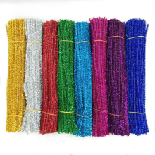 100-Piece Chenille Stem and Glitter Pipe Cleaner Pack: Ideal for DIY Art, Decor, and Creative Crafting Projects